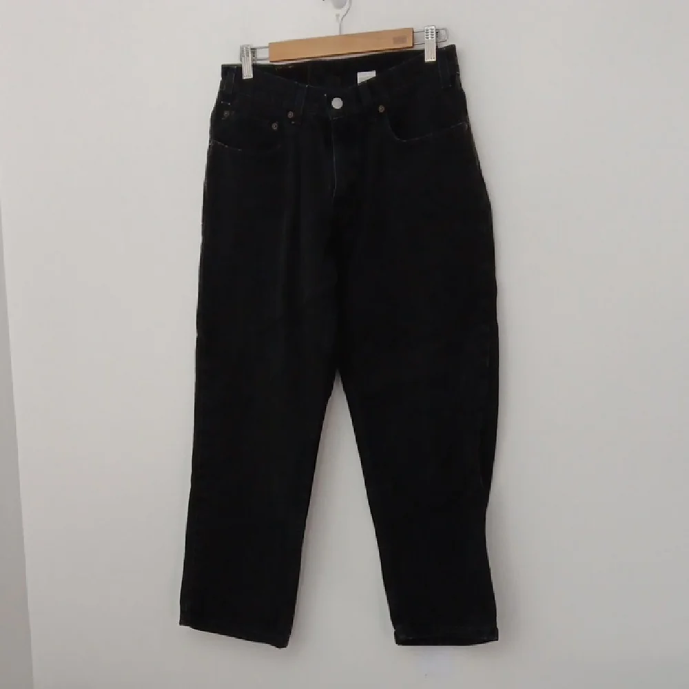 Levi's 550 Jeans Men's Size *33 x 28 Black Husky Relaxed Fit Made In USA Pre-own